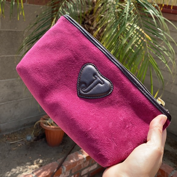 JUICY COUTURE Y2K Velour Makeup Bag Mini bag Clutch - Picture 6 of 10